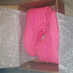 NEON PINK VANS